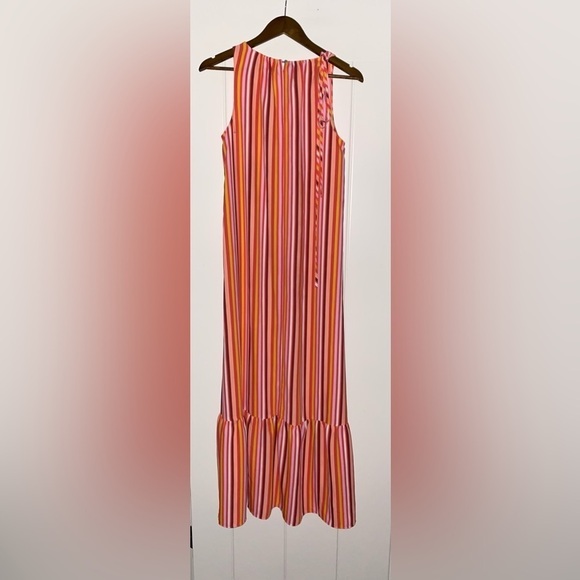 Loft Women Striped Sleeveless Maxi Dress S Boho Colorful Festive Beachy‎ - Picture 6 of 6